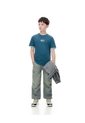 Camiseta Regular Algodón Verde Estampada Niño Verde de Gef