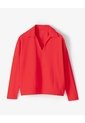 Camibuzo Tipo Polo Oversize Rojo Mujer Rojo de Gef