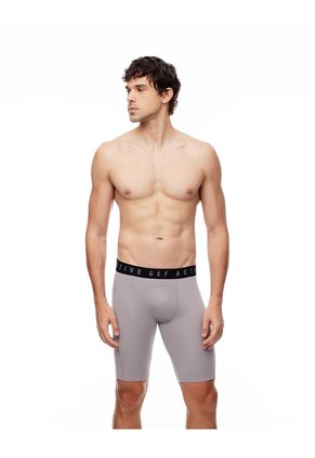 Bóxer Deportivo Largo Gris Hombre Gris