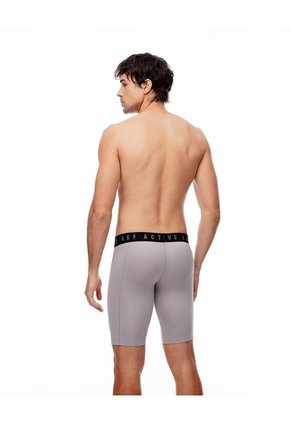 Bóxer Deportivo Largo Gris Hombre Gris