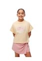 Camiseta Regular Algodón Amarilla Estampada Niña Amarillo de Gef