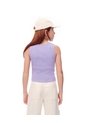 Camiseta Esqueleto Slim Rib Algodón Lavanda Niña Lavanda de Gef