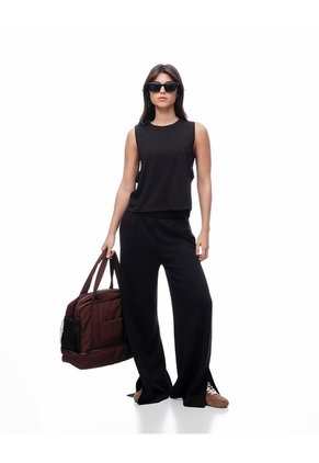 Camiseta Esqueleto Deportiva Negra Mujer Negro