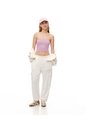 Crop Top Slim Strapless Seamless Lila Mujer Lila de Gef