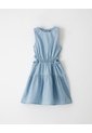 Vestido Corto Denim índigo Claro Niña Azul Oscuro de Gef