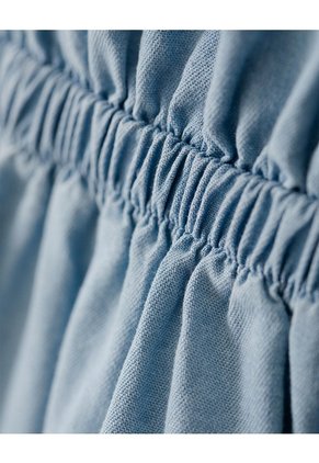 Vestido Corto Denim índigo Claro Niña Azul Oscuro