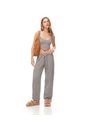Crop Top Slim Seamless Taupe Mujer Marron Claro de Gef