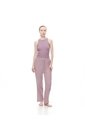 Camiseta Esqueleto Slim Rib Algodón Lila Mujer Purpura de Gef