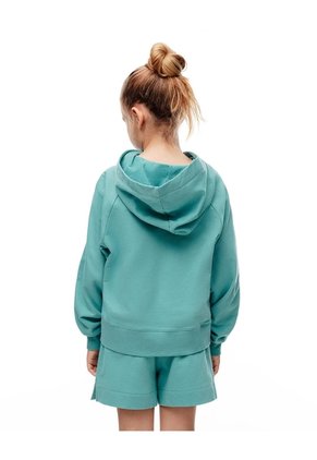 Buzo Tipo Hoddie Algodón Azul Niña Azul