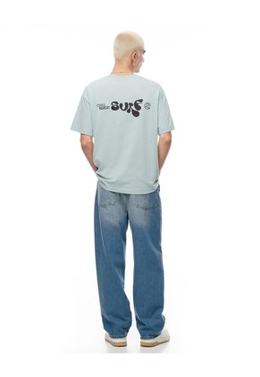 Camiseta Regular Manga Corta Azul Hombre Azul