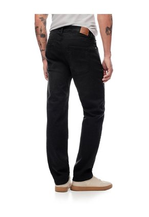 Jean Straight Negro Hombre Azul