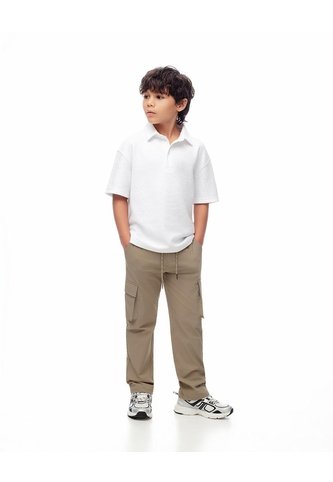 Pantalón Tipo Cargo Habano Niño Marron Gef