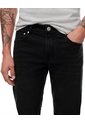 Jean Straight Negro Hombre Azul de Gef