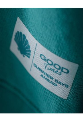Buzo Tipo Hoddie Algodón Azul Niña Azul