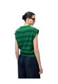 Chaleco Oversize Tejido Rayas Mujer Verde de Gef