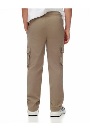 Pantalón Tipo Cargo Habano Niño Marron