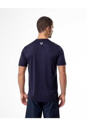 Camiseta Deportiva Control Humedad Azul Hombre Azul