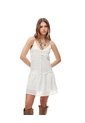 Vestido Corto & Flare Blanco Mujer Blanco de Gef
