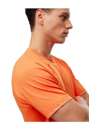 Camiseta Deportiva Control Humedad Naranja Hombre Naranja