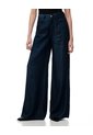 Jean Wide Leg Tiro Medio índigo Oscuro Mujer Azul Oscuro de Gef