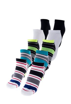 Set de Calcetines x 5 gef Negro-Blanco-Gris-Verde-Rojo