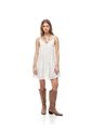Vestido Corto & Flare Blanco Mujer Blanco de Gef