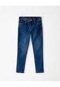 Jean Súper Skinny Tiro Medio índigo Medio Mujer Azul Oscuro de Gef