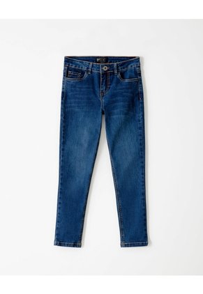 Jean Súper Skinny Tiro Medio índigo Medio Mujer Azul Oscuro