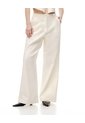 Pantalón Wide Leg Tiro Alto Denim Habano Mujer Marron de Gef