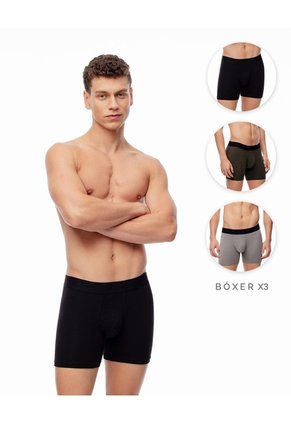Bóxer Medio Algodón Jersey X3unds Surtido Hombre Multicolor