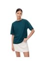 Camiseta Oversize Verde Mujer Verde de Gef
