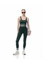 Crop Top Deportivo Seamless Verde Mujer Verde de Gef