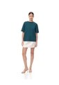 Camiseta Oversize Verde Mujer Verde de Gef