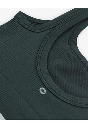Crop Top Deportivo Seamless Verde Mujer Verde