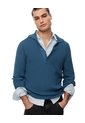 Buzo Regular Tejido De Punto Algodón Azul Hombre Azul de Gef