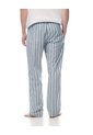 Pantalón De Pijama Algodón Rayas Hombre Azul de Gef