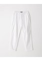 Pantalón Recto Tiro Medio Algodón Blanco Mujer Blanco de Gef
