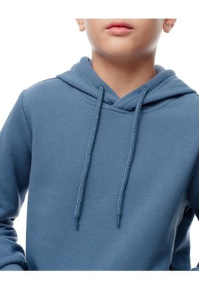 Buzo Tipo Hoddie Azul Niño Azul
