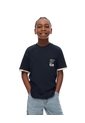 Camiseta Regular Algodón Azul Estampada Niño Azul de Gef