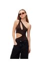 Body Asimétrico Cut Out Chocolate Mujer Chocolate de Gef