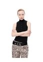 Camiseta Esqueleto Slim Tejido De Punto Negra Mujer Negro de Gef