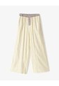 Pantalón Relax Tiro Medio Algodón Rayas Mujer Amarillo de Gef