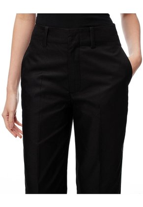 Pantalón Culotte Tiro Medio Negro Mujer Negro
