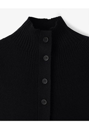 Camiseta Esqueleto Slim Tejido De Punto Negra Mujer Negro