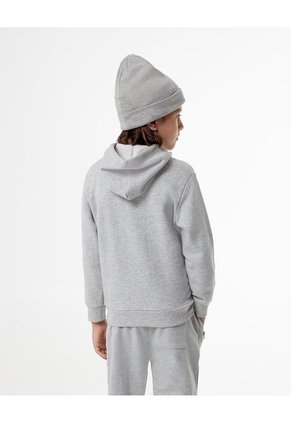 Buzo Tipo Hoddie Gris Niño Gris