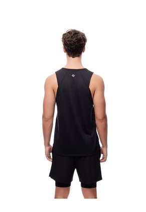 Camisilla Deportiva Antibacterial Negra Hombre Negro