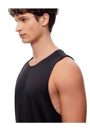 Camisilla Deportiva Antibacterial Negra Hombre Negro