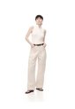 Camiseta Esqueleto Slim Tejido De Punto Blanca Mujer Blanco de Gef
