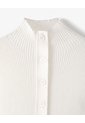 Camiseta Esqueleto Slim Tejido De Punto Blanca Mujer Blanco de Gef