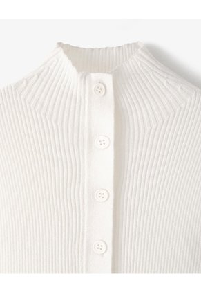 Camiseta Esqueleto Slim Tejido De Punto Blanca Mujer Blanco
